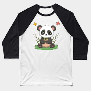 Cute Panda Baseball T-Shirt